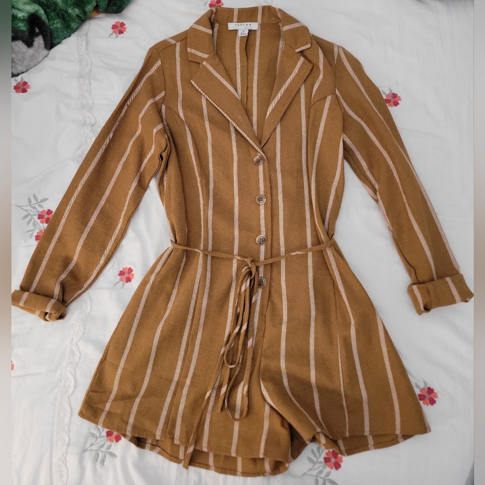 Favlux Striped Romper Size Small